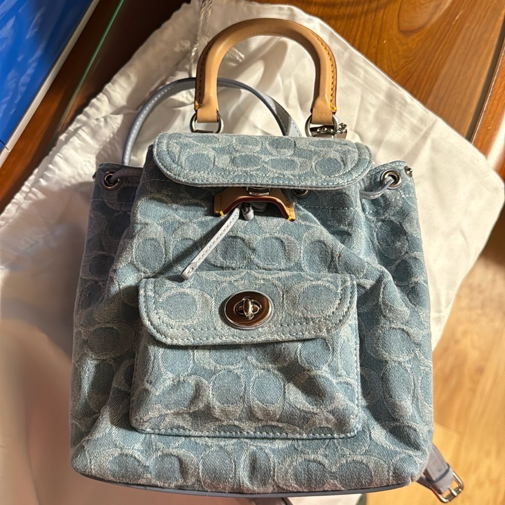 Coach Denim Backpack